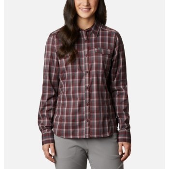 Columbia Ženske Košulje - Silver Ridge Lite Plaid Long Sleeve Bordo | GVUY-03912